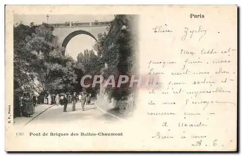 Paris Ansichtskarte AK Pont de briques des Buttes Chaumont