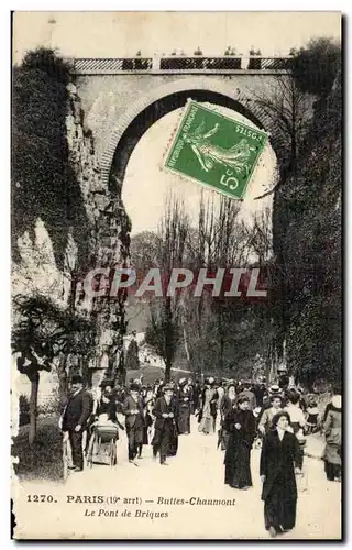 Paris Ansichtskarte AK Pont de briques des Buttes Chaumont