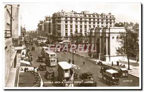 Ansichtskarte AK Great Britain Londres London Marble arch & Oxford street