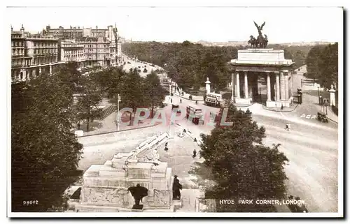 Cartes postales Great Britain Londres London Hyde park corner