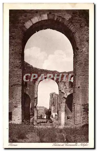 Cartes postales Italie Italia Roma Terme di Caracalla Ninfeo