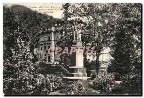 Cartes postales Baden Baden Partie Seufze Allee Landesbad