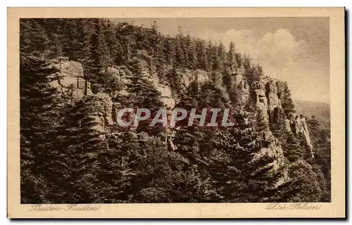 Cartes postales Baden Baden Die Felsen