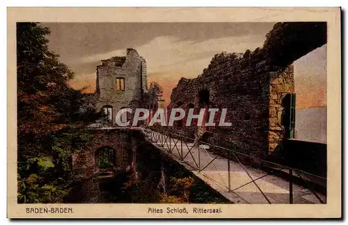 Cartes postales Baden Baden Altes Schloss Rittersaal