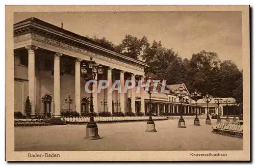 Cartes postales Baden Baden Konversationshaus