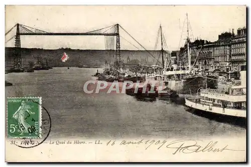 Cartes postales Rouen Le quai du Havre