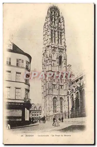 Cartes postales Rouen Cathedrale la tour du beurre