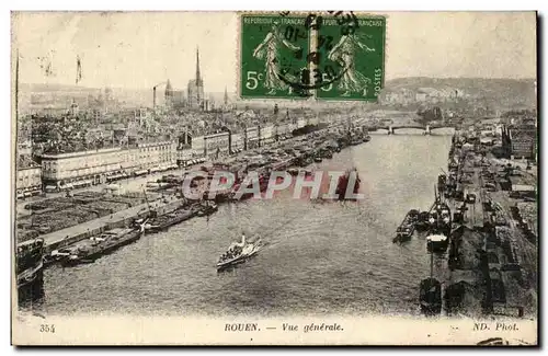 Cartes postales Rouen Vue generale