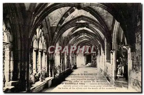 Ansichtskarte AK Rouen Abbaye de St Wandrille Le cloitre