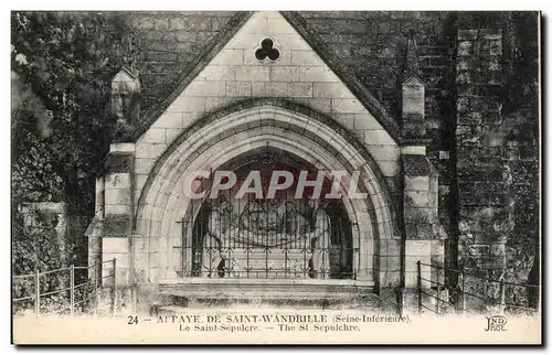 Ansichtskarte AK Abbaye de St Wandrille Le saint sepulcre