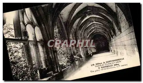 Ansichtskarte AK Abbaye de St Wandrille Galerie du cloitre