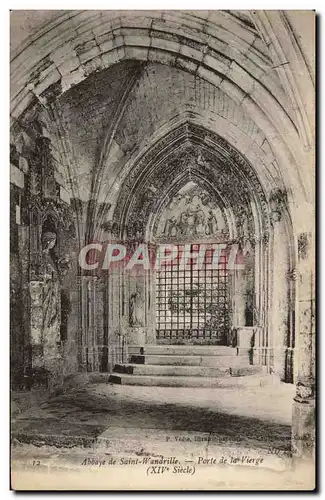 Cartes postales Abbaye de St Wandrille Porte de la vierge