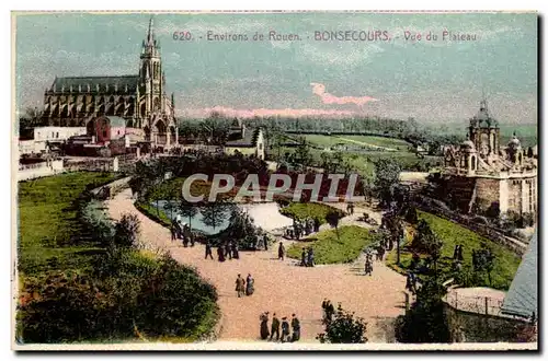 Ansichtskarte AK Environs de Rouen Bonsecours Vue du plateau