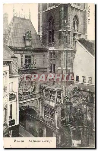 Cartes postales Rouen la grosse horloge