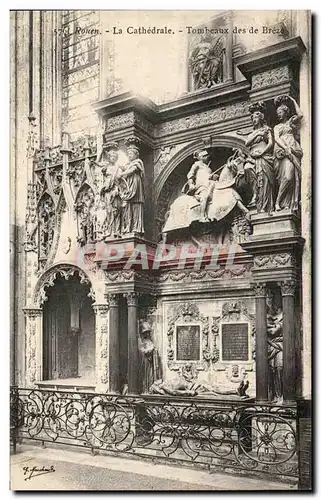 Cartes postales Rouen Cathedrale Tombeaux de Breze