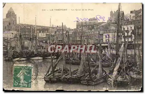 Cartes postales Le Treport le quai et le port