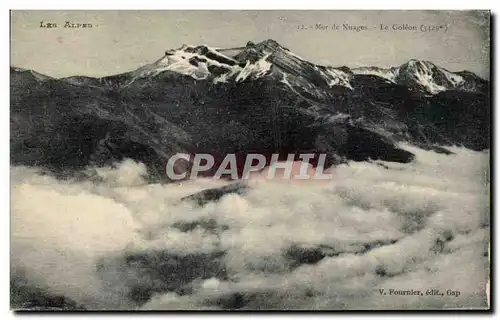 Ansichtskarte AK Les Alpes Mer de nuages Le goleon