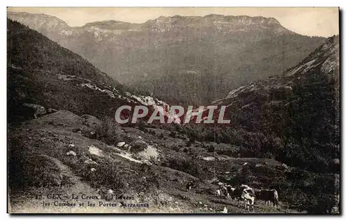 Cartes postales Gex Le creux de l'Euvers Les combes et les portes sarrasines