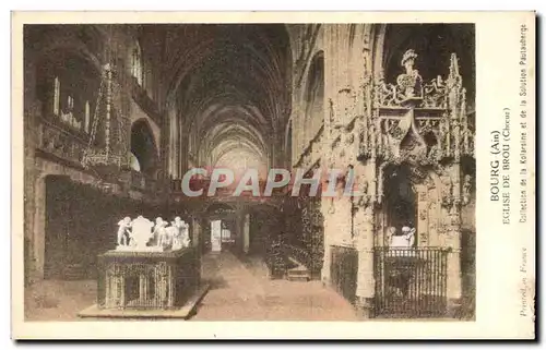 Cartes postales Bourg Eglise de Brou Choeur