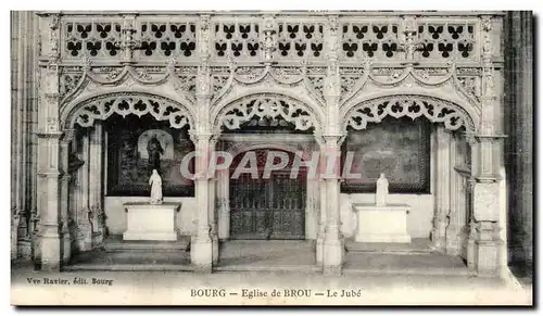 Cartes postales Bourg Eglise de Brou Le jube