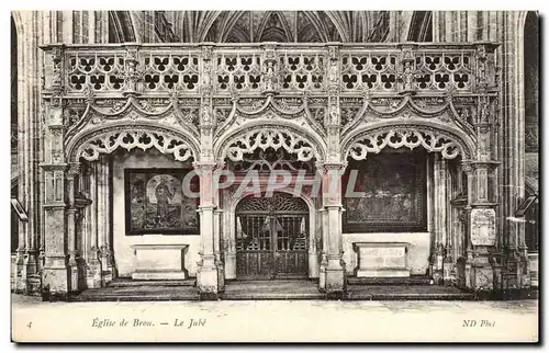 Cartes postales Bourg Eglise de Brou Le jube