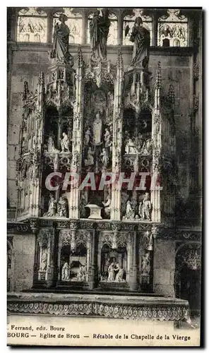 Ansichtskarte AK Bourg Eglise de Brou Retable de la chapelle de la vierge