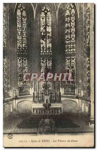 Cartes postales Bourg Eglise de Brou Les vitraux du choeur