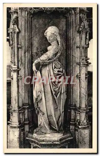 Cartes postales Bourg Eglise de Brou Statuette du tombeau de Marguerite d&#39Autriche