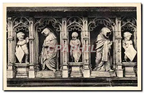 Cartes postales Bourg Eglise de Brou Pleurants et angelots (tombeau de Marguerite de Bourgogne)