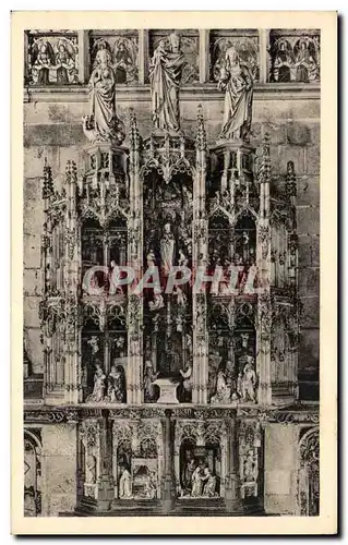 Cartes postales Bourg Eglise de Brou retable des sept joies de la vierge