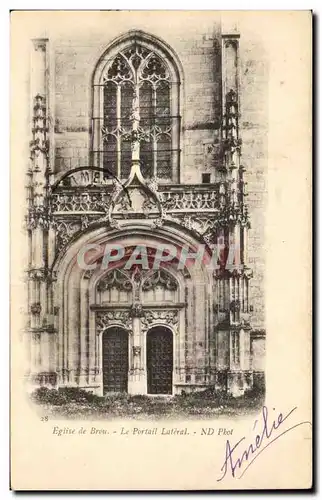 Cartes postales Bourg Eglise de Brou le portail lateral