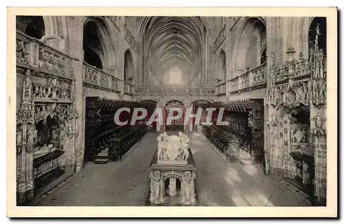 Ansichtskarte AK Bourg Eglise de Brou La nef vue du choeur