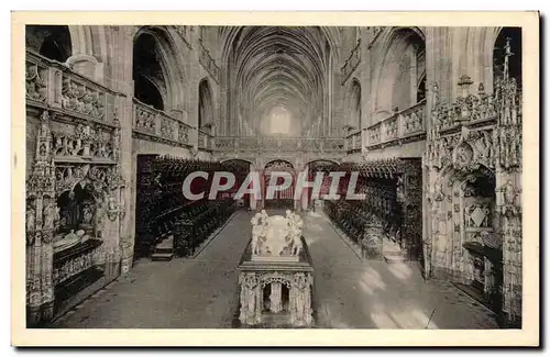 Cartes postales Bourg Eglise de Brou La nef vue du choeur