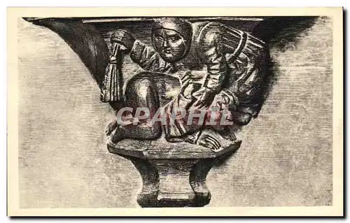 Cartes postales Eglise de Brou Detail de sculpture d'une stalle