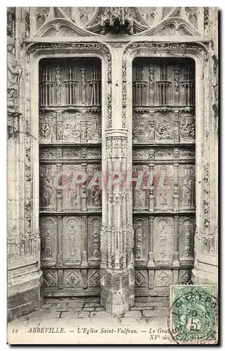 Cartes postales Abbeville Eglise Saint Vulfran