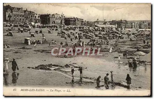 Cartes postales Mers les Bains La plage