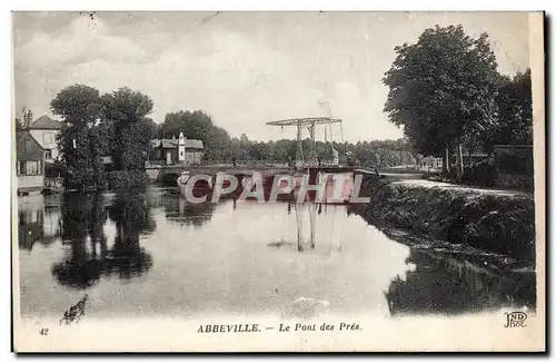 Cartes postales Abbeville Le pont des pres