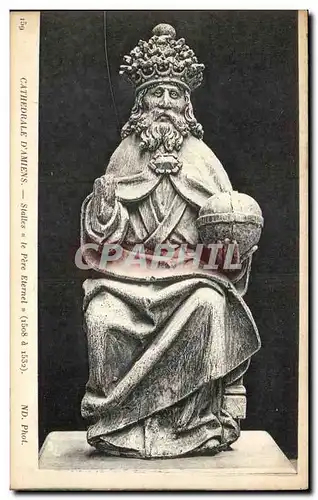 Cartes postales Cathedrale d'Amiens Stalles Le pere eternel (1508 a 1532)
