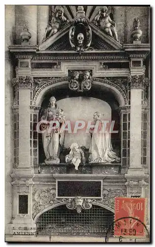 Cartes postales Cathedrale Amiens Interieur Ange Angel