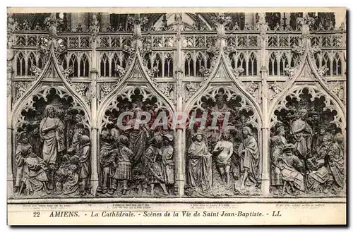 Cartes postales Amiens Cathedrale Scenes de la vie de Saint Jean Baptiste