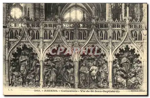 Cartes postales Amiens La cathedrale Vie de St Jean Baptiste