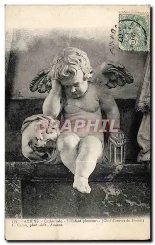 Cartes postales Amiens La cathedrale Ange pleureur Angel