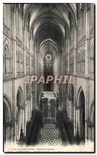 Cartes postales Amiens Cathedrale La nef