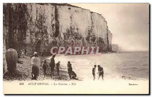 Cartes postales Ault Onival La falaise