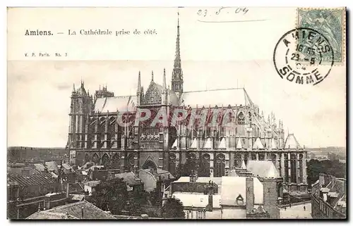 Cartes postales Amiens Cathedrale prise de cote