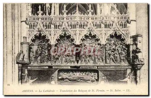 Ansichtskarte AK Amiens Vue generale Translation des reliques de St Firmin St Salve