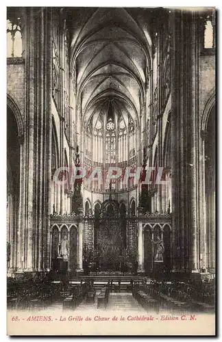 Ansichtskarte AK Amiens La cathedrale Grille du choeur