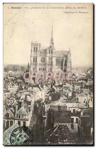 Ansichtskarte AK Amiens La cathedrale Vue generale prise du beffroi