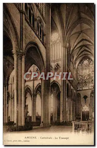 Ansichtskarte AK Amiens La cathedrale Le transept