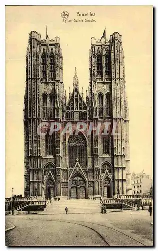 Cartes postales Bruxelles Eglise Sainte Gudule